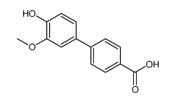 4-(4-hydroxy-3-methoxyphenyl)benzoic acid结构式