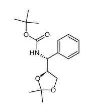 (2S,3R)-3-(tert-butoxycarbonylamino)-1,2-O-isopropylidene-3-phenyl-1,2-propanediol Structure