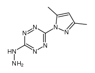 2-(3,5-dimethylpyrazol-1-yl)-6-hydrazino-1,2,4,5-tetrazine结构式