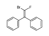 (2-bromo-2-fluoro-1-phenylethenyl)benzene Structure