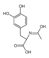 (2S)-2-acetamido-3-(3,4-dihydroxyphenyl)propanoic acid结构式