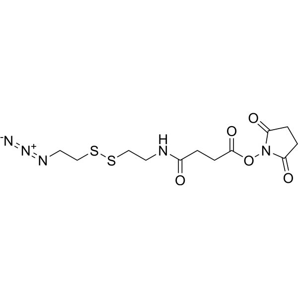 N3-Cystamine-Suc-OSu结构式