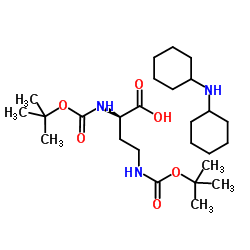 (S)-2,4-双[[叔丁氧羰基]氨基]丁酸和 N-环己基环己胺的化合物图片