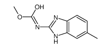 methyl N-(6-methyl-1H-benzimidazol-2-yl)carbamate结构式