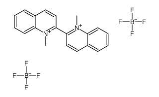 1,1'-Dimethyl-2,2'-biquinolinium bistetrafluoroborate结构式