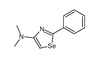 N,N-dimethyl-2-phenyl-1,3-selenazol-4-amine结构式