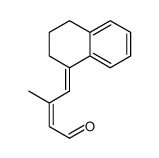 4-(3,4-dihydro-2H-naphthalen-1-ylidene)-3-methylbut-2-enal Structure