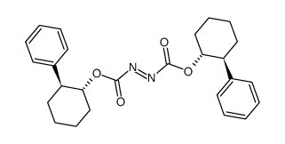 di-(-)-(1R,2S)-2-phenyl-1-cyclohexyl diazene-1,2-dicarboxylate结构式