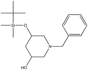 1-benzyl-5-((tert-butyldimethylsilyl)oxy)piperidin-3-ol picture