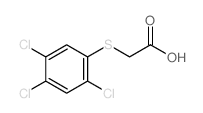 2-(2,4,5-trichlorophenyl)sulfanylacetic acid structure