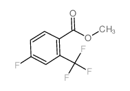 methyl 4-fluoro-2-(trifluoromethyl)benzoate structure