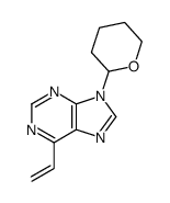 6-ethenyl-9-(tetrahydro-2H-pyran-2-yl)-9H-purine结构式