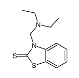 3-(diethylaminomethyl)-1,3-benzothiazole-2-thione结构式