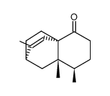 (2R)-1,2,6,7,8,8a-Hexahydro-3,8β,8aβ-trimethyl-5H-2β,4aβ-ethanonaphthalen-5-one结构式