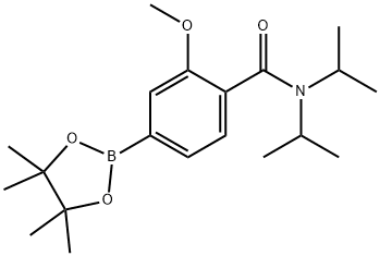 3-甲氧基-4-(二异丙氨基甲酰基)苯硼酸频哪醇酯结构式
