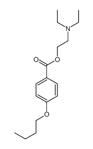 2-(diethylamino)ethyl 4-butoxybenzoate,hydrochloride Structure