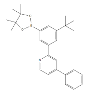 2-[3-(1,1-dimethyl ethyl)-5-(4,4,5,5-tetramethyl-1,3,2-dioxyborane-2-yl) phenyl]-4-phenyl-pyridine picture