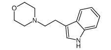 4-[2-(1H-indol-3-yl)ethyl]morpholine Structure