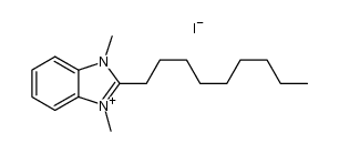 1,3-dimethyl-2-nonyl-1H-benzo[d]imidazol-3-ium iodide结构式