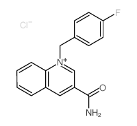 Quinolinium,3-(aminocarbonyl)-1-[(4-fluorophenyl)methyl]-, chloride (1:1)结构式