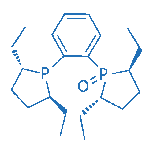 (2S,5S)-1-{2-[((2S,5S)-2,5-二乙基膦基-1-基]苯基}-2,5-二乙基膦烷1-氧化物结构式