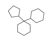 1-cyclohexyl-1-cyclopentylcyclohexane结构式