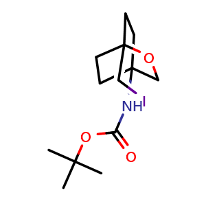 tert-butyl N-[1-(iodomethyl)-2-oxabicyclo[2.2.2]octan-4-yl]carbamate structure