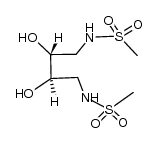 (R,R)-1,4-Diamethan-sulfonamido-2,3-butan-diol结构式