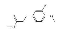 3-(3-bromo-4-methoxyphenyl)-propionic acid methyl ester structure
