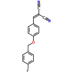 2-((4-[(4-FLUOROBENZYL)OXY]PHENYL)METHYLENE)MALONONITRILE结构式