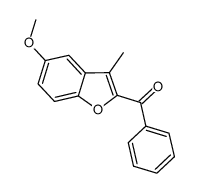 (5-methoxy-3-methyl-1-benzofuran-2-yl)(phenyl)methanone Structure