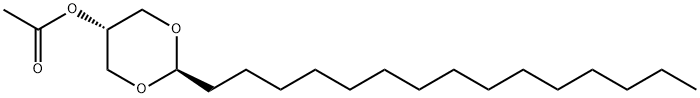(2α,5β)-2-Pentadecyl-1,3-dioxan-5-ol acetate结构式