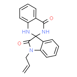 1-(prop-2-en-1-yl)-1'H-spiro[indole-3,2'-quinazoline]-2,4'(1H,3'H)-dione结构式