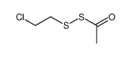 1-(2-chloroethyldisulfanyl)ethanone Structure