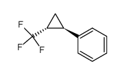 (+/-)-(trans-2-(Trifluoromethyl)cyclopropyl)benzene Structure
