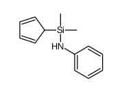 N-[cyclopenta-2,4-dien-1-yl(dimethyl)silyl]aniline结构式