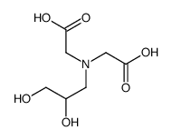 2-[carboxymethyl(2,3-dihydroxypropyl)amino]acetic acid Structure