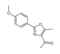 1-[2-(4-methoxyphenyl)-5-methyl-1,3-oxazol-4-yl]ethanone Structure