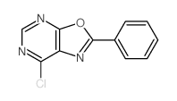 Oxazolo[5,4-d]pyrimidine,7-chloro-2-phenyl- Structure