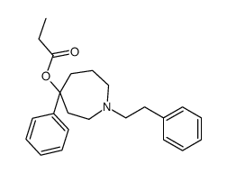 [4-phenyl-1-(2-phenylethyl)azepan-4-yl] propanoate结构式