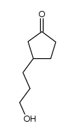 3-(3'-hydroxypropyl)cyclopentan-1-one结构式