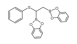 2,2'-(1-(phenylthio)ethane-1,2-diyl)bis(benzo[d][1,3,2]dioxaborole)结构式