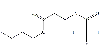 N-Methyl-N-(trifluoroacetyl)-β-alanine butyl ester结构式