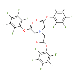 (Bis-pentafluorophenyloxycarbonylmethyl-amino)-acetic acid pentafluorophenyl ester结构式