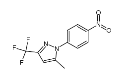 5-methyl-1-(4-nitrophenyl)-3-(trifluoromethyl)pyrazole结构式