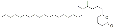 6-(4,5-Dimethyltricosyl)tetrahydro-2H-pyran-2-one结构式