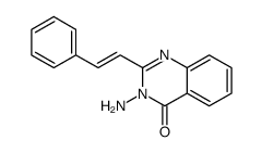 3-amino-2-(2-phenylethenyl)quinazolin-4-one结构式