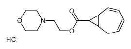 2-morpholin-4-ium-4-ylethyl bicyclo[5.1.0]octa-3,5-diene-8-carboxylate,chloride Structure