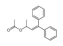 rac-1,1,-diphenyl-1-buten-3-yl acetate Structure