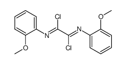 N,N'-bis(2-methoxyphenyl)ethane-bis(imidoyl) dichloride Structure